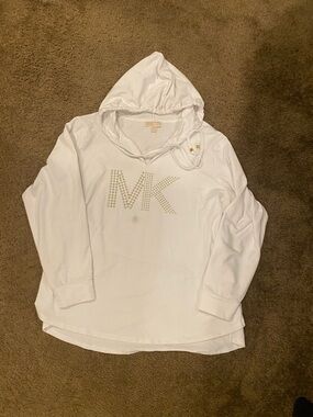 2 Michael Kors Women’s Long Sleeve Hoodie And Shirt Plus Size 1X and 2X!